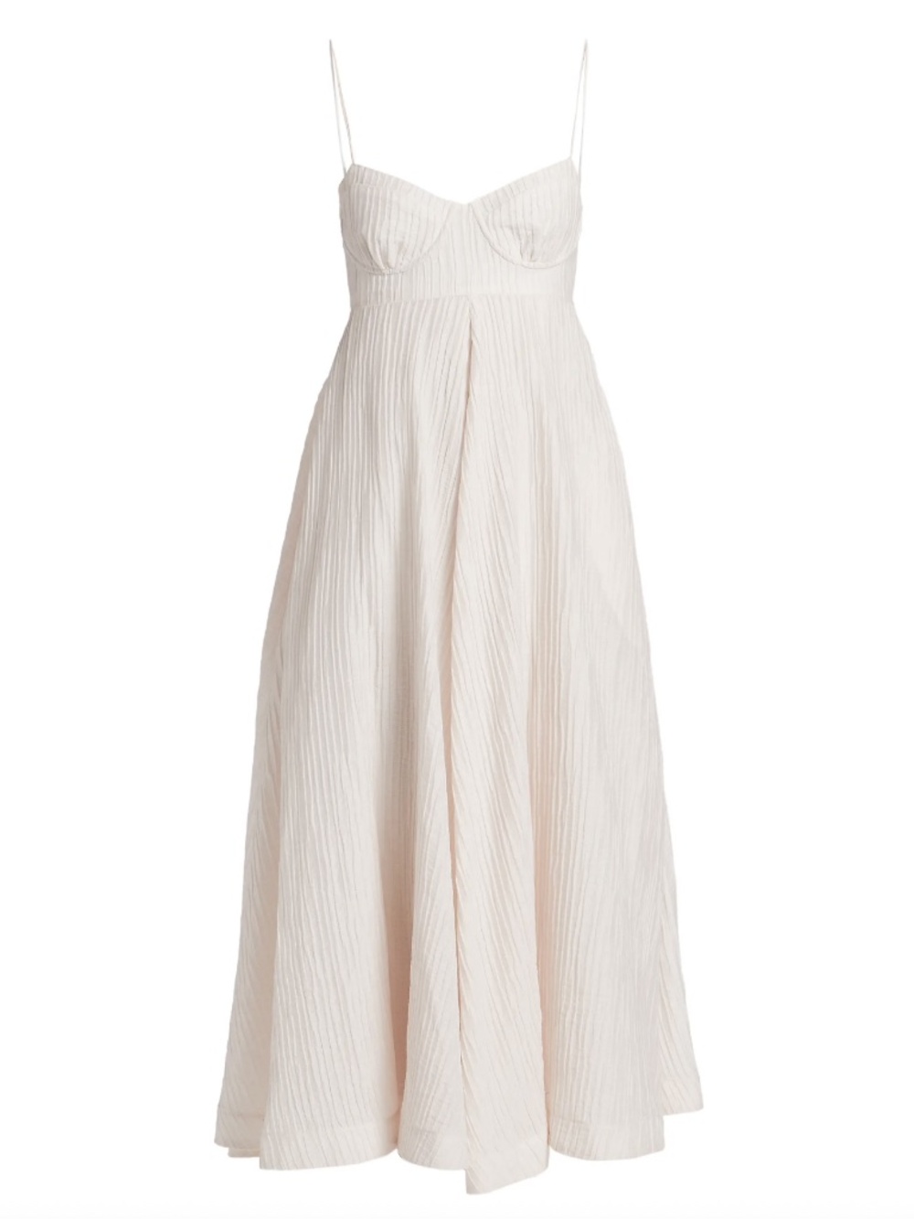 NWT AMUR Jill Midi Dress in Sea Salt - Picture 7 of 8